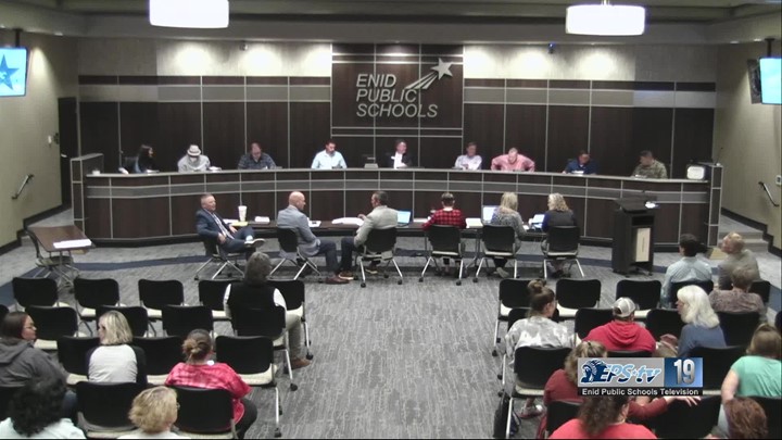Thumbnail image for Enid Board of Education Meeting 10-18-21